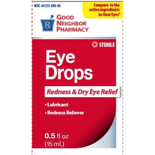Good Neighbor Pharmacy Good Neighbor Pharmacy Red Eye Relief Eye Drops - 0.5 fl oz Eye Drops & Lubricants White Smoke