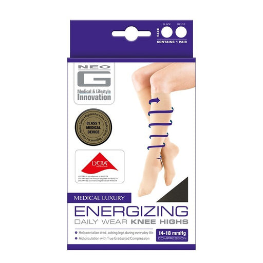Neo G NEO G Energizing Compression Knee Highs - Tan, Large Knee Socks White Smoke