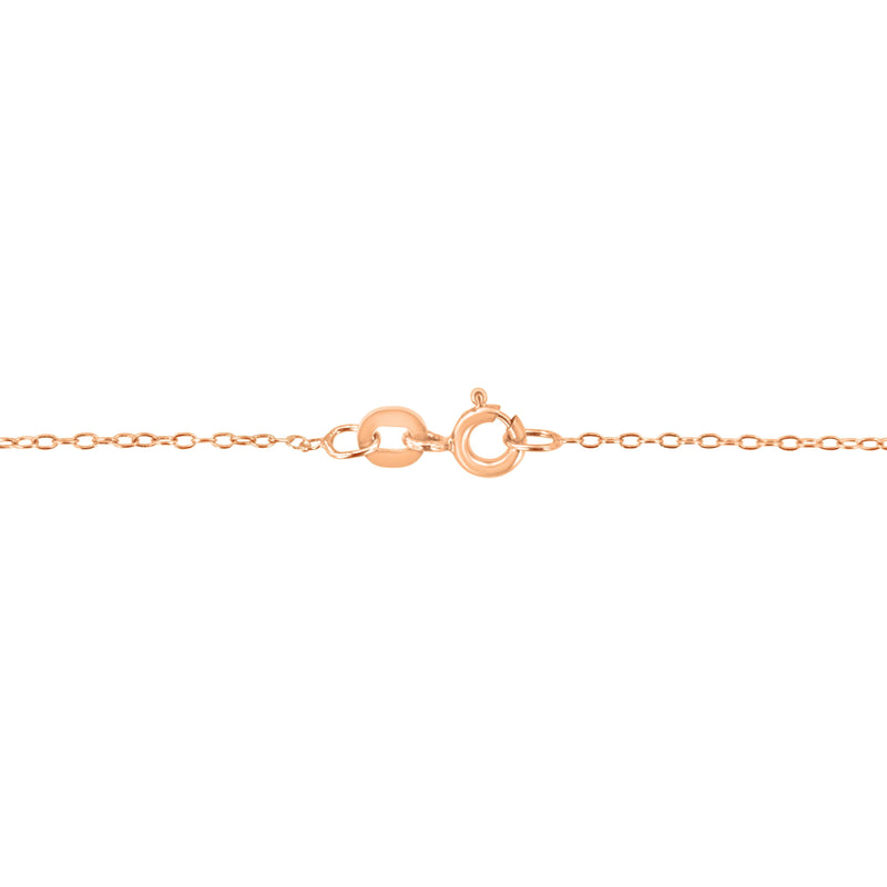 Bids.com AGS Certified 10K Rose Gold 1/5 Cttw Bezel Set Round Diamond Solitaire 16-18" Adjustable Pendant Necklace (H-I Color, VS1-VS2 Clarity) Necklaces White Smoke Rose.Gold / 18
