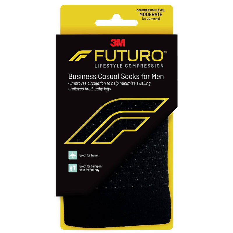 Futuro Futuro Men's  Socks 15-20  2 Ea  Lrg Personal Care Black