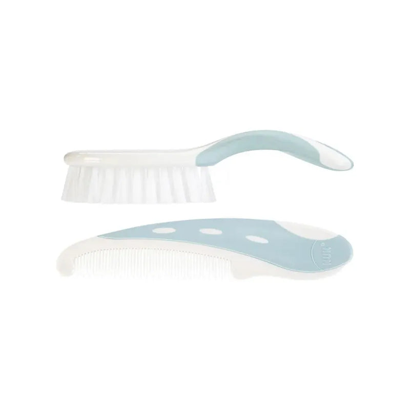 NUK NUK Brush and Comb 0 Months [80604741] Baby Brush White Smoke