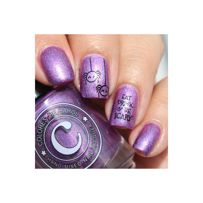 UberChic Beauty Halloween-05 Stamping Plate Gray