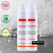 gymsegbë Advanced Brightening Gel Foam Cleanser | Rice Extract Anti-Aging Facial Gray 2 bottles Save $1.99