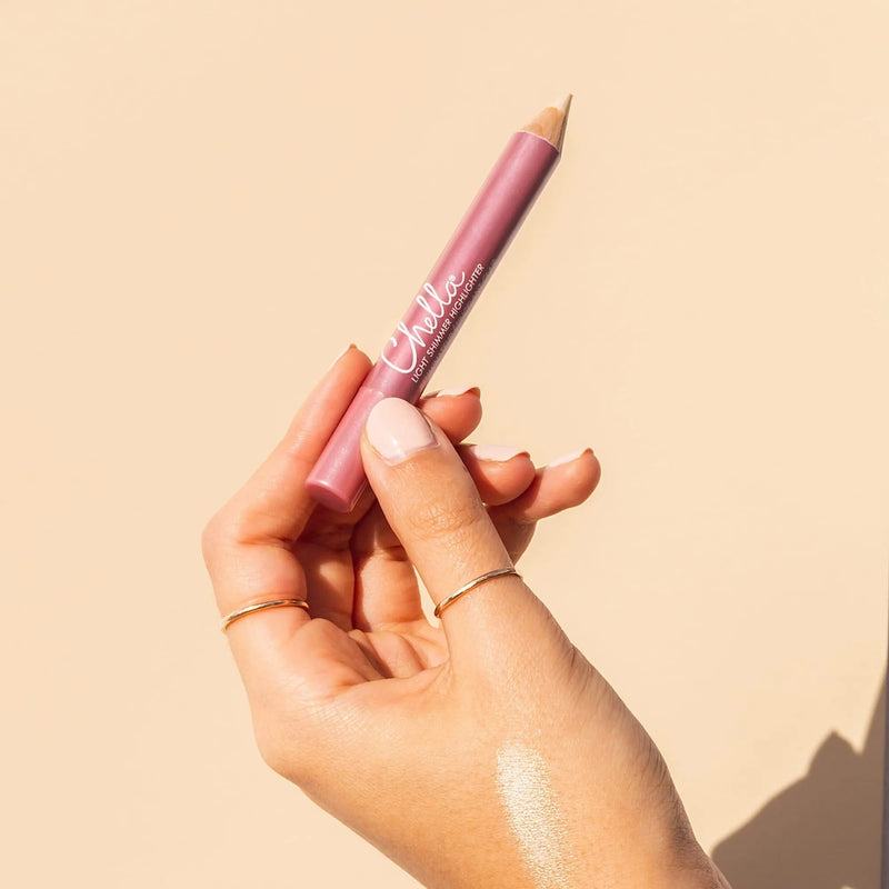 Chella shimmer highlighter Brow & Eye Peach Puff Light Shimmer,Dark Shimmer