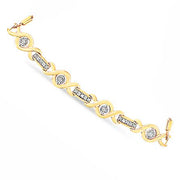 Bids.com 14K Yellow Gold Plated .925 Sterling Silver Channel Set Diamond Accent Twist 4â€-10â€ Adjustable Bolo Bracelet (I-J Color, I3 Clarity) Bracelets White Smoke Yellow.Sterling Silver / 7,Rose.Sterling Silver / 7