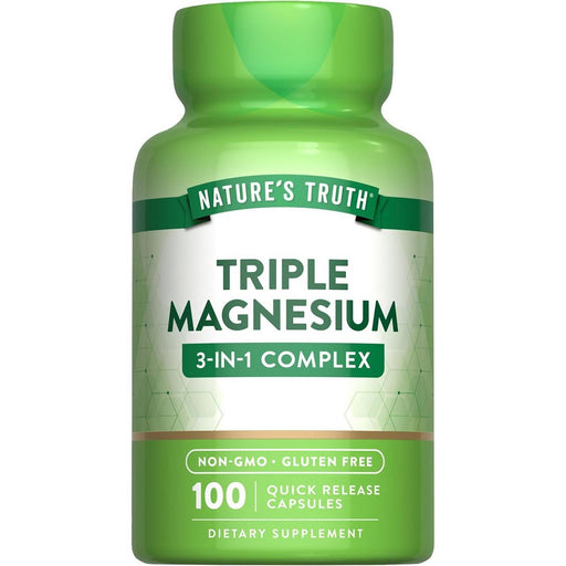 Nature's Truth Nature’s Truth® Triple Magnesium Complex 400 mg - 100 Quick Release Capsules Vitamins & Supplements White Smoke