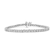 Bids.com .925 Sterling Silver 1.0 Cttw Miracle-Set Diamond Round Faceted Bezel Tennis Bracelet (I-J Color, I3 Clarity) - 7" Bracelets White Smoke 7 / Yellow.Sterling Silver,8 / Yellow.Sterling Silver,8 / Rose.Sterling Silver,7 / Rose.Sterling Silver,8 / White.Sterling Silver,7 / White.Sterling Silver,6 / White.Sterling Silver,6 / Yellow.Sterling Silver,6 / Rose.Sterling Silver,9 / Yellow.Sterling S