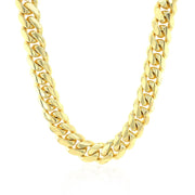 Bids.com 9.25mm 14k Yellow Gold Classic Miami Cuban Solid Chain Necklaces White Smoke 26 / Yellow Gold,30 / Yellow Gold,22 / Yellow Gold,24 / Yellow Gold