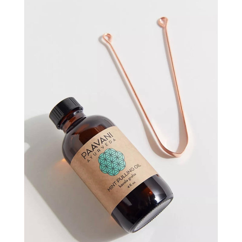 Paavani Ayurveda Mint Oral Care Ritual | Ayurvedic Oil Pulling & Tongue Cleaning variable Lavender
