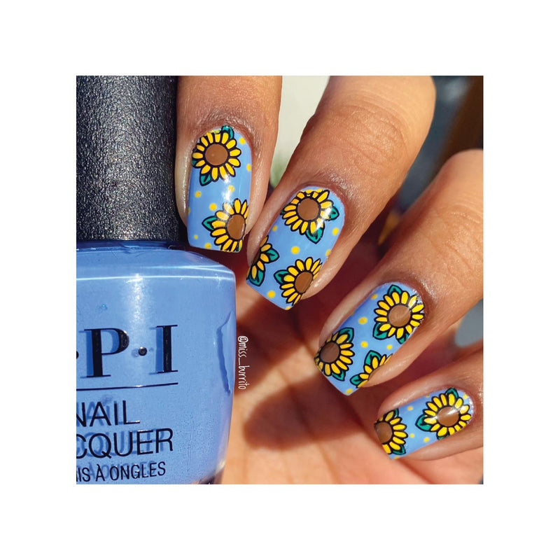 UberChic Beauty Hello Spring Stamping Plate Dark Salmon
