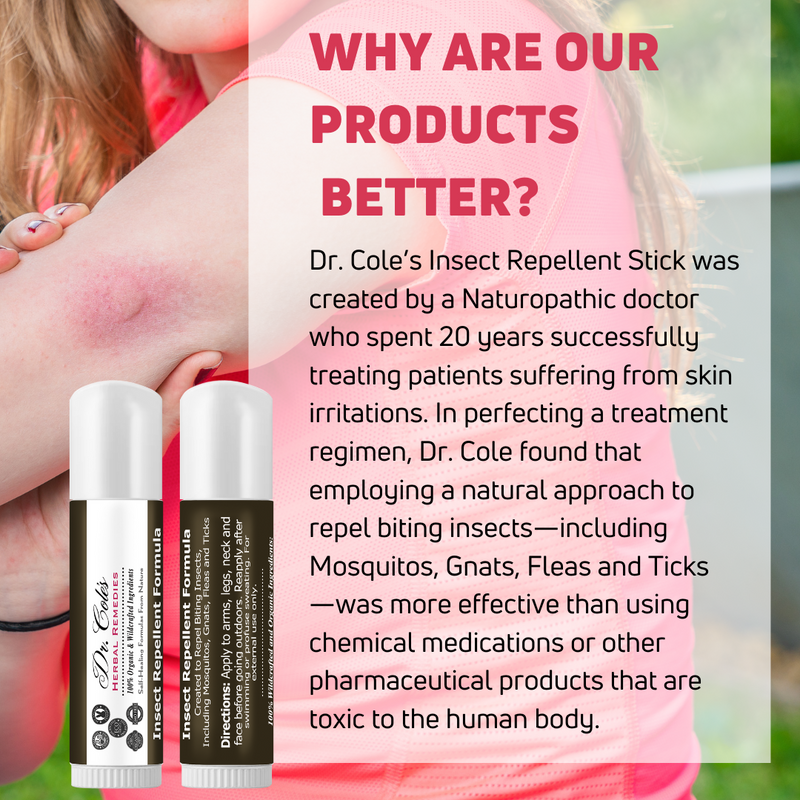 COLEHERBALS LLC 15 - Dr. Cole's Insect Repellent Stick Herbal Pink