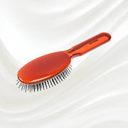 KOH-I-NOOR Beauty USA All Seasons Synthetic Pin Hair Brush - Pneumatic Cushion for Thick & Coarse Hair Hair Brush White Smoke Rose pink / Large,Coral red / Large,Petroleum Blue / Large,Rose pink / Small,Coral red / Small,Petroleum Blue / Small