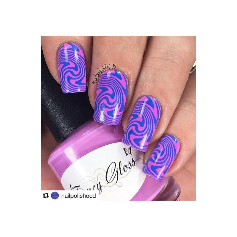 UberChic Beauty Op Art Magic Stamping Plate Rosy Brown