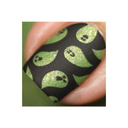 UberChic Beauty Halloween-02 Stamping Plate Dark Olive Green