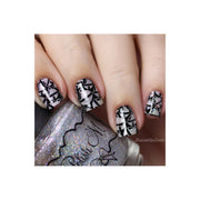 UberChic Beauty Happy Christmas, (Christmas-04) Stamping Plate Rosy Brown
