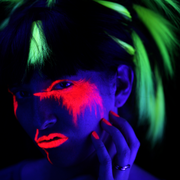 Medusa's Makeup UV Neon Pigment Makeup - Fluorescent Blue Black