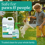 EcoStrong Outdoor Odor Eliminator Pet & Animal > Outdoor Odor Dark Cyan 1 Gallon Jug and Multi Use Sprayer,1 Gallon Jug and Hose End Sprayer,1 Gallon Jug,32 oz Sprayer Bottle and 1 Gallon Refill,32 oz Sprayer Bottle,10 x 2 oz Shots and Sprayer Bottle,5 Gallon Pail
