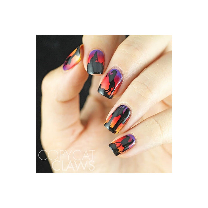 UberChic Beauty Wild West-01 Stamping Plate Wheat