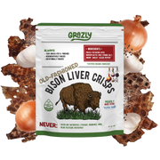 Grazly Bison Liver Crisps - 100% Grass-Fed/Finished Bison Crisp Black Old Fashioned / 1 Pack