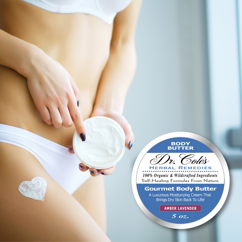 COLEHERBALS LLC 34 - Dr. Cole's Gourmet Body Butter - AMBER LAVENDER Herbal Light Gray