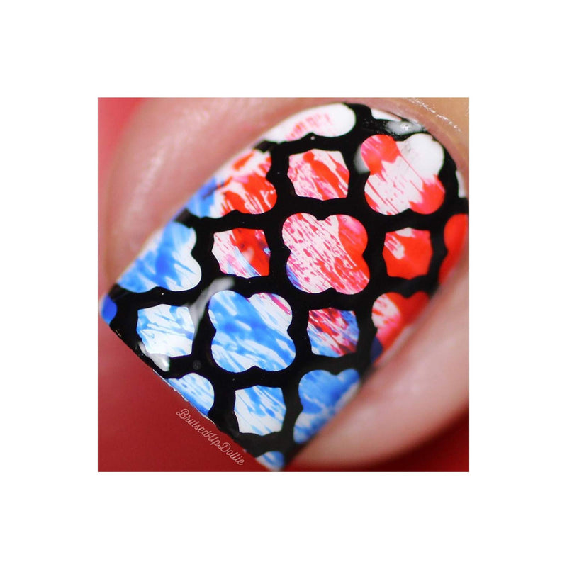 UberChic Beauty Moroccan Beauty Stamping Plate Rosy Brown