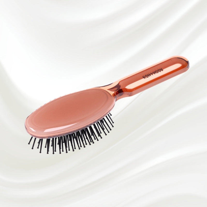 KOH-I-NOOR Beauty USA All Seasons Synthetic Pin Hair Brush - Pneumatic Cushion for Thick & Coarse Hair Hair Brush Lavender Rose pink / Large,Coral red / Large,Petroleum Blue / Large,Rose pink / Small,Coral red / Small,Petroleum Blue / Small