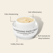 EpiLynx Super Nourishing Calming Face Cream for Extremely Dry & Sensitive Skin – Vegan & Hypoallergenic Face Creams Beige