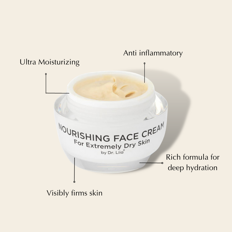 EpiLynx Super Nourishing Calming Face Cream for Extremely Dry & Sensitive Skin – Vegan & Hypoallergenic Face Creams Beige