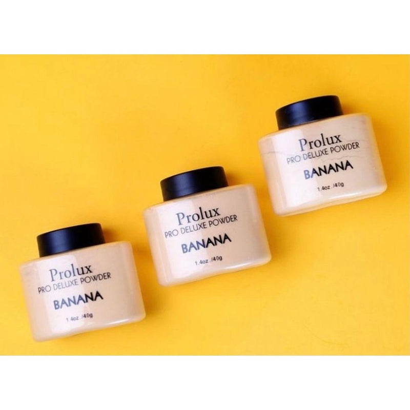 Prolux Cosmetics Pro Deluxe Powder : Banana SETTING POWDER Sandy Brown