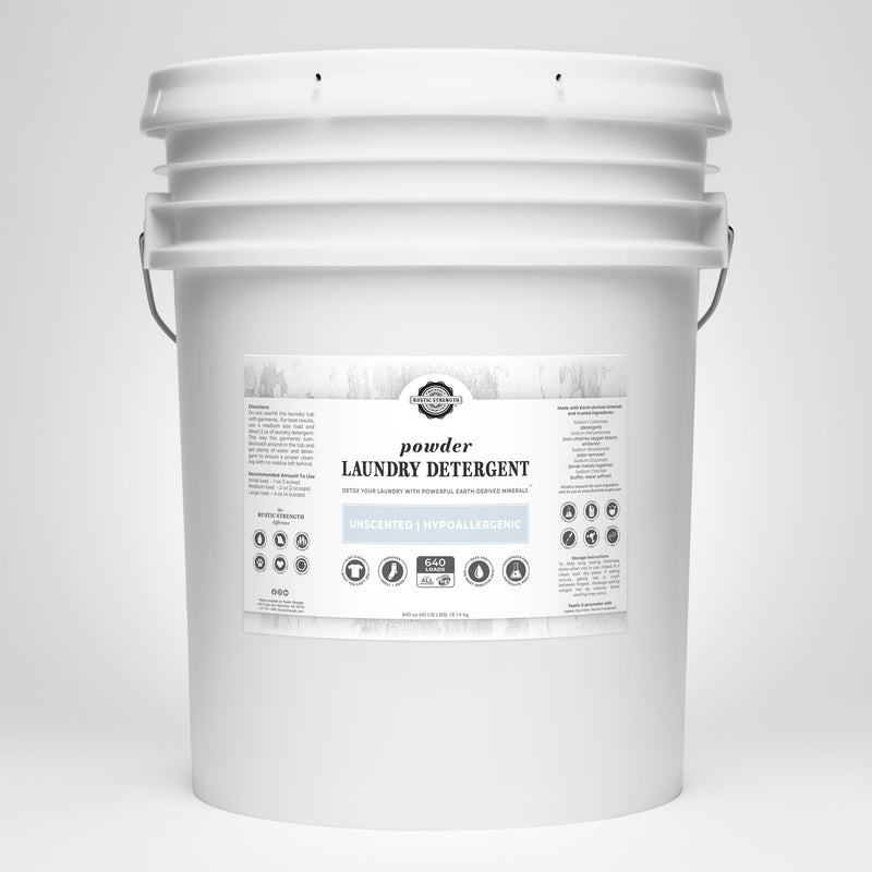 Rustic Strength Powder Laundry Detergent Laundry Detergent Lavender 40 LB Bucket