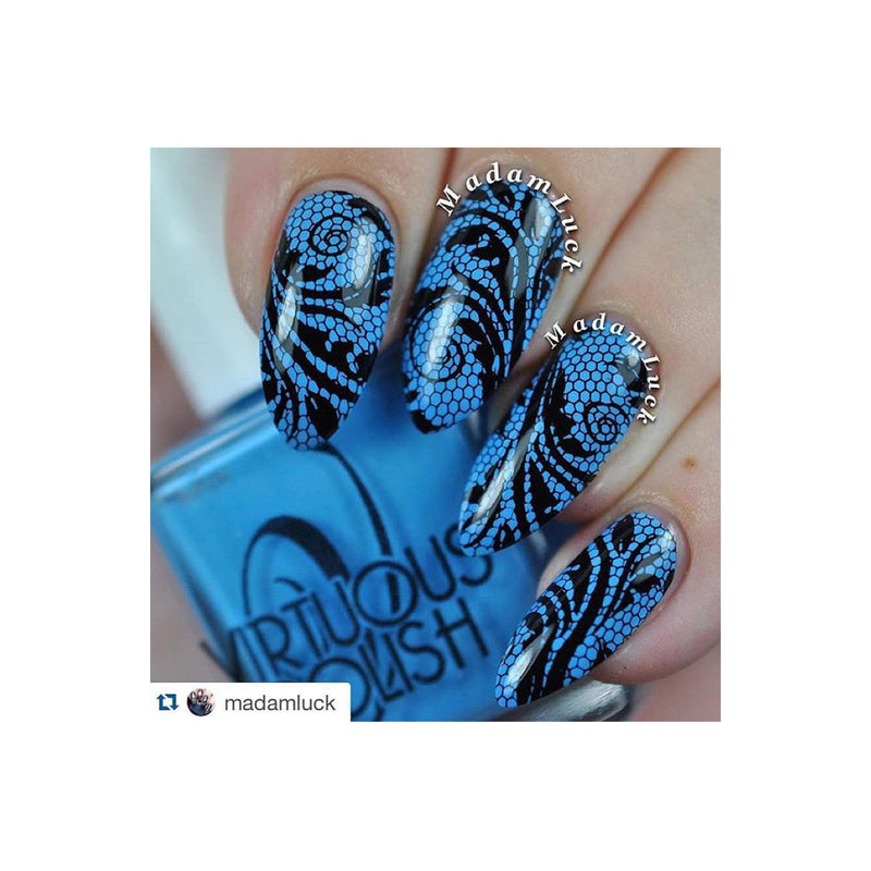UberChic Beauty Love and Marriage-01 Stamping Plate Dark Slate Blue