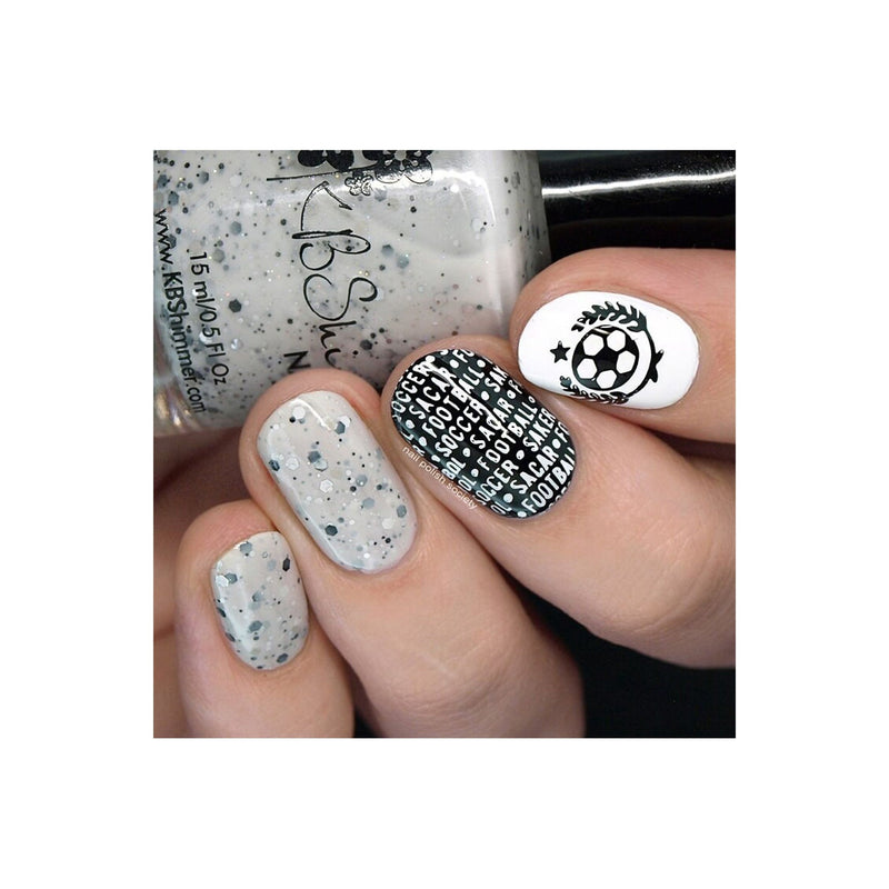 UberChic Beauty Soccer Love Stamping Plate Rosy Brown
