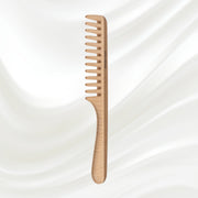 KOH-I-NOOR Beauty USA Legno Beech and Kotibe Wood Wide Tooth Comb Comb Rosy Brown