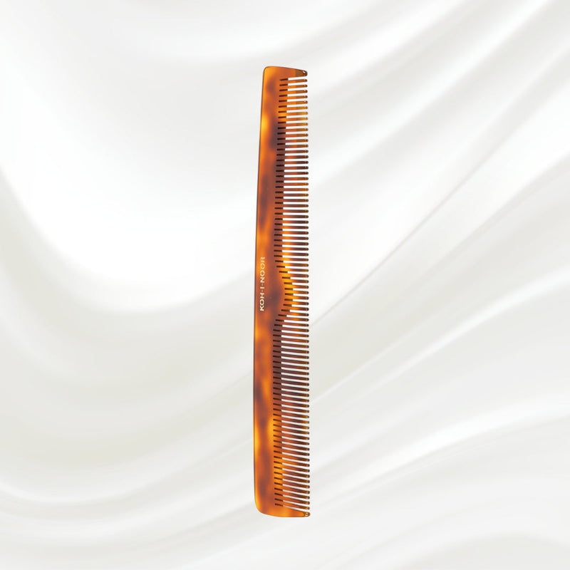 KOH-I-NOOR Beauty USA Jaspè Dual-Tooth Comb - Wide & Narrow Teeth for Detangling & Smoothing Combs Sienna Large,Medium,Small