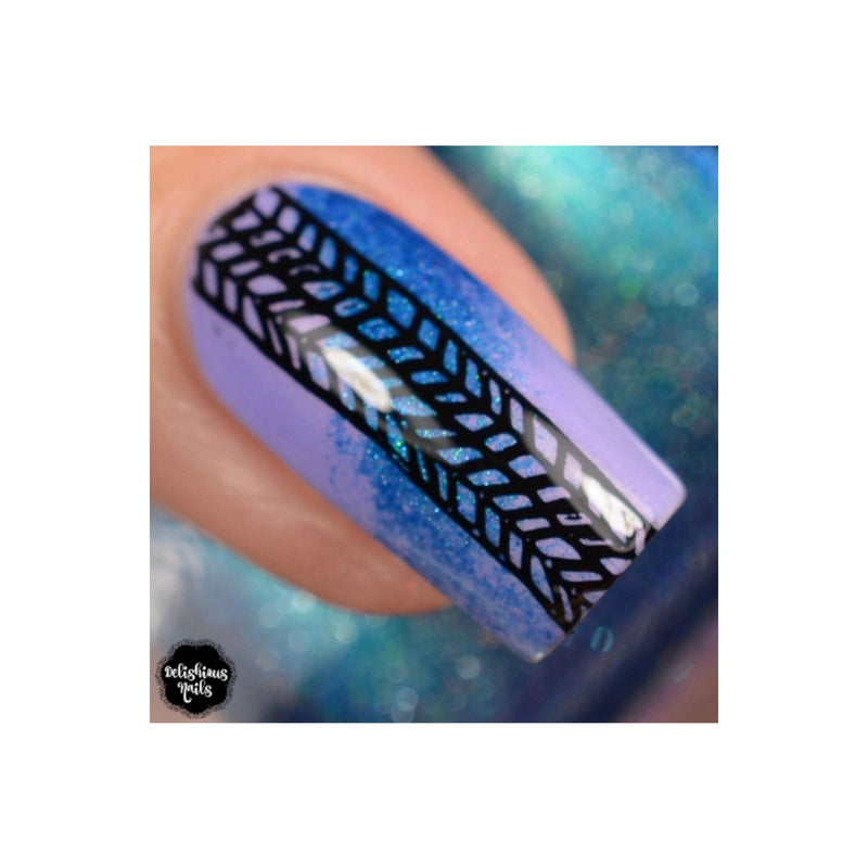 UberChic Beauty Culture Rich Stamping Plate Dim Gray