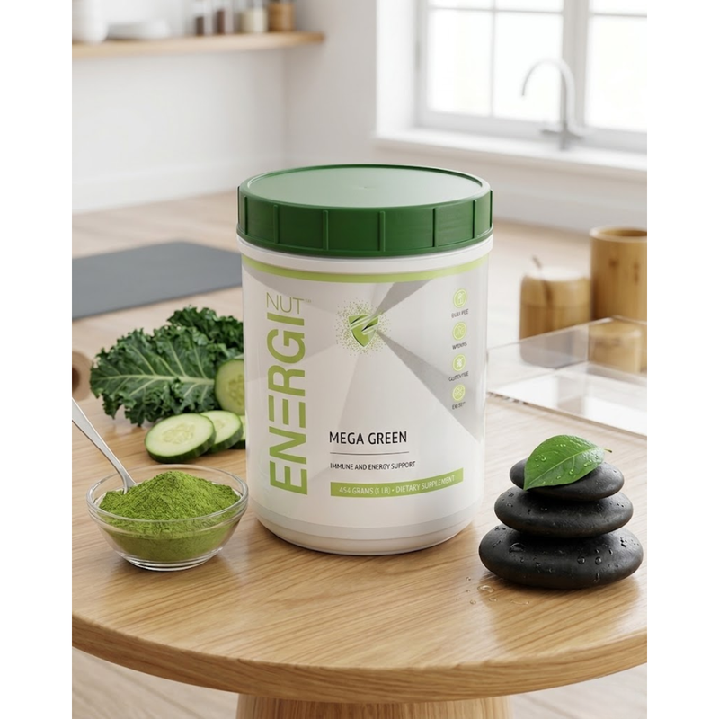 Energi Nutrition Mega Greens - Powder Supplement Lavender