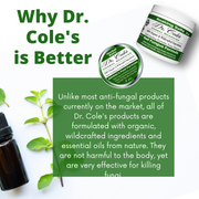 COLEHERBALS LLC 09 - Dr. Cole's Organic Athlete’s Foot Treatment Herbal White Smoke