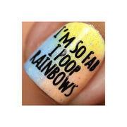 UberChic Beauty Unicorn Love Stamping Plate Rosy Brown