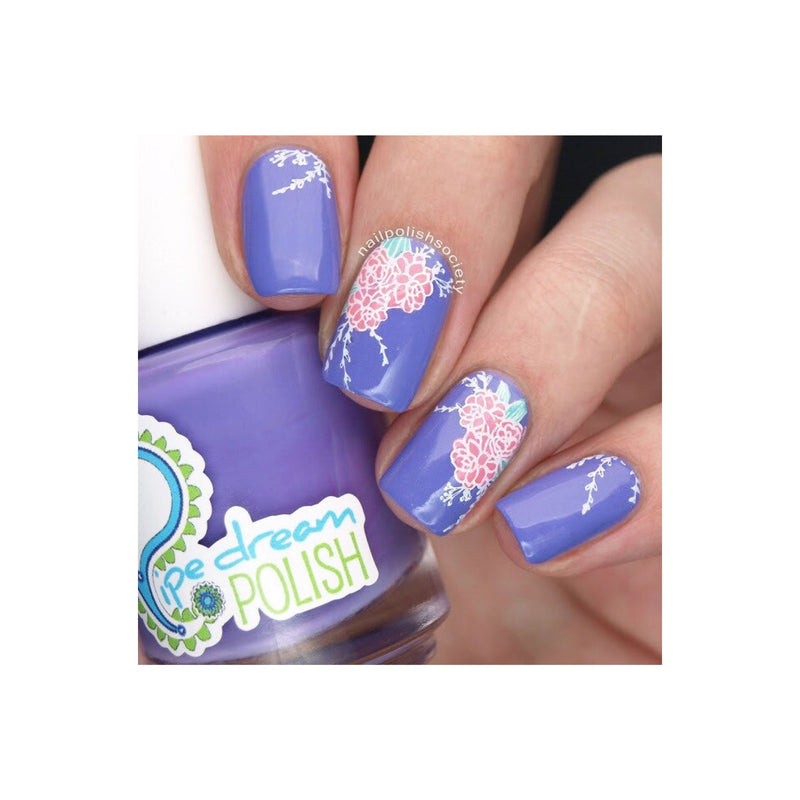 UberChic Beauty Succulents Stamping Plate Rosy Brown