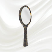 KOH-I-NOOR Beauty USA Luxury Hand Mirror - Garden Green Acetate with German Glass Mirror Lavender