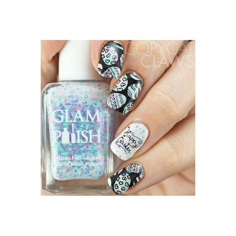 UberChic Beauty Yay Spring! Stamping Plate Gray