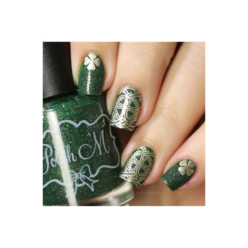 UberChic Beauty St Patrick's Day-01 Stamping Plate Rosy Brown