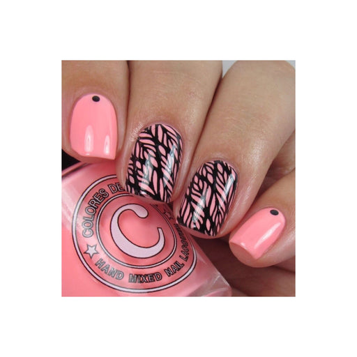 UberChic Beauty Nice & Negative Stamping Plate Rosy Brown