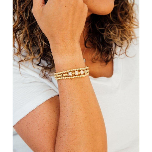 Sunflower Motherhood Mama Bracelet Set Jewelry Dark Salmon