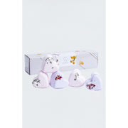 Lizush Set of 5 Heart Shaped Shower Steamers Package  - in a Gift Box - Can be personalized Unisex gift set Lavender No,Yes