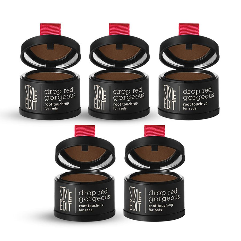 Style Edit Drop Red Gorgeous Root Touch-Up Powder Powder White Smoke Dark Red / Pack of 5