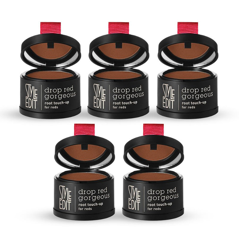 Style Edit Drop Red Gorgeous Root Touch-Up Powder Powder White Smoke Medium Red / Pack of 5