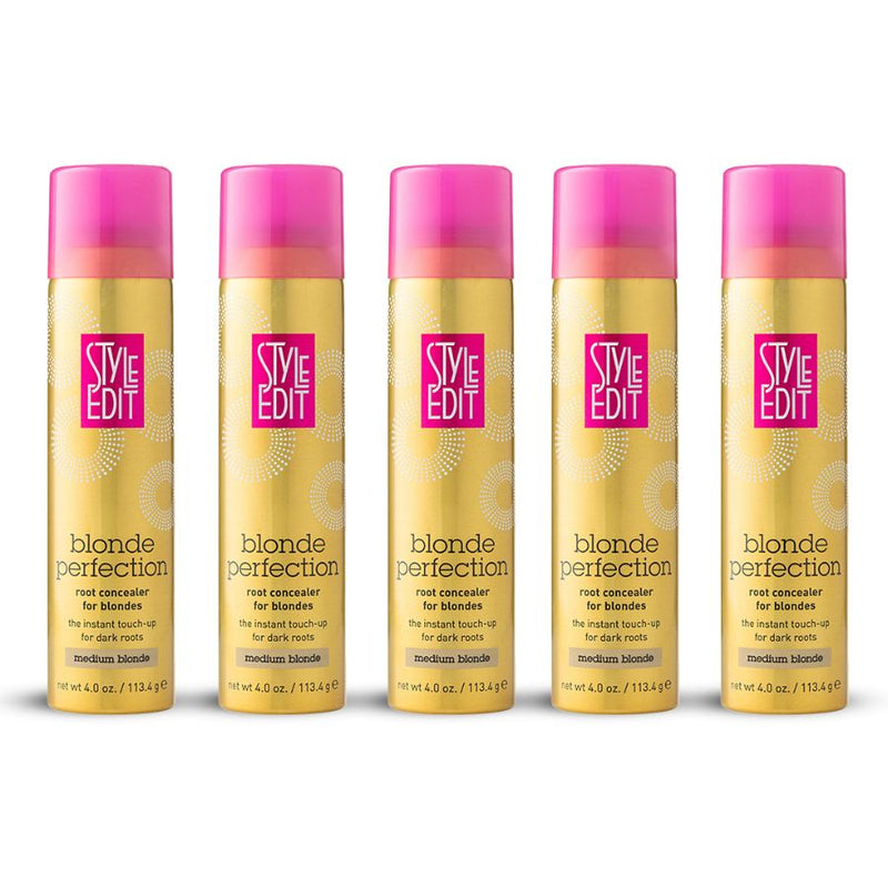 Style Edit Blonde Perfection Root Concealer Spray Spray White Smoke Medium Blonde / Pack of 5