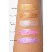 Glimmer Goddess® Organic Skin Care Organic Shimmer Body Oil for a Soft, Non-Greasy Body Glow Shimmer White Smoke 24kt Gold — Best for fair, light, medium, and tan skin,Bronze Babe — Best for medium, olive, tan, and deep skin,Diamonds & Pearls — Best for a soft champagne highlight on all skin tones,Electric Pink — Best for playful pink glow, events, and festivals,Pur