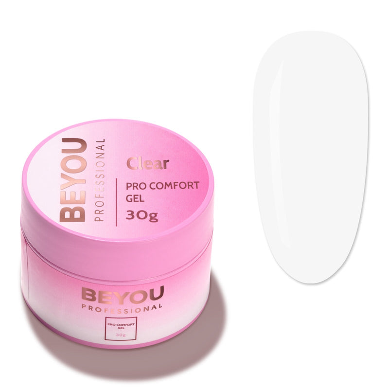nbmsupply BEYOU Professional Pro Comfort Gel 30ml White Smoke Clear